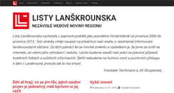 Desktop Screenshot of lanskrounsko.info